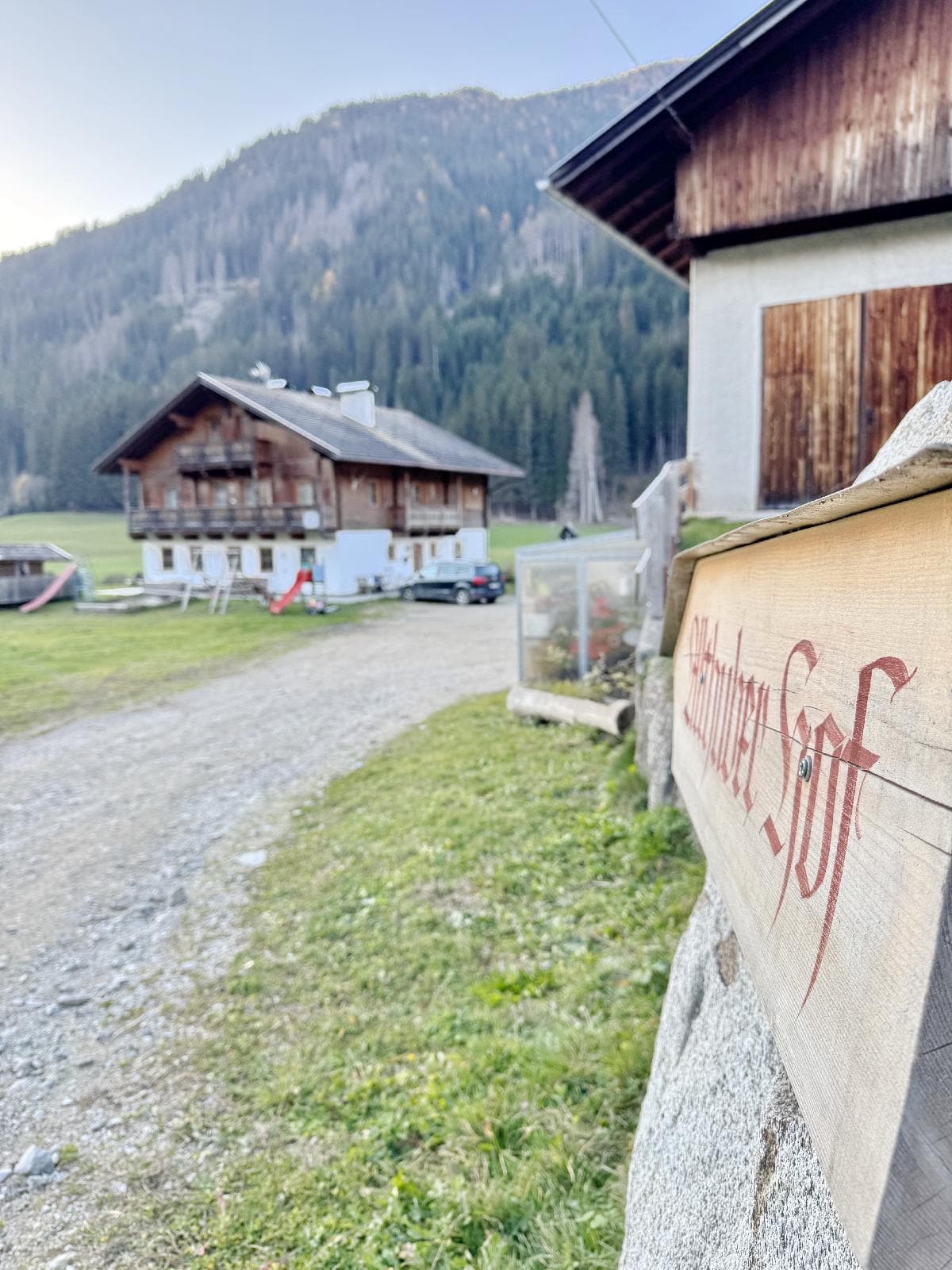 alt Althuber Hof im Gsiesertal Urlaub am Bauernhof mit Bergblick (13)